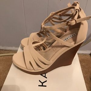 COPY - Kayleen Wooden Wedge Heels
